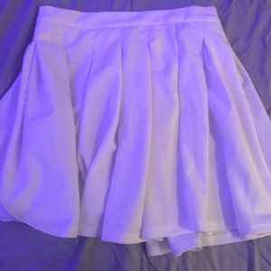 Cute White Tennis Skirt